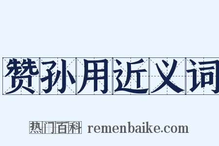 赞孙用近义词是什么意思的图片